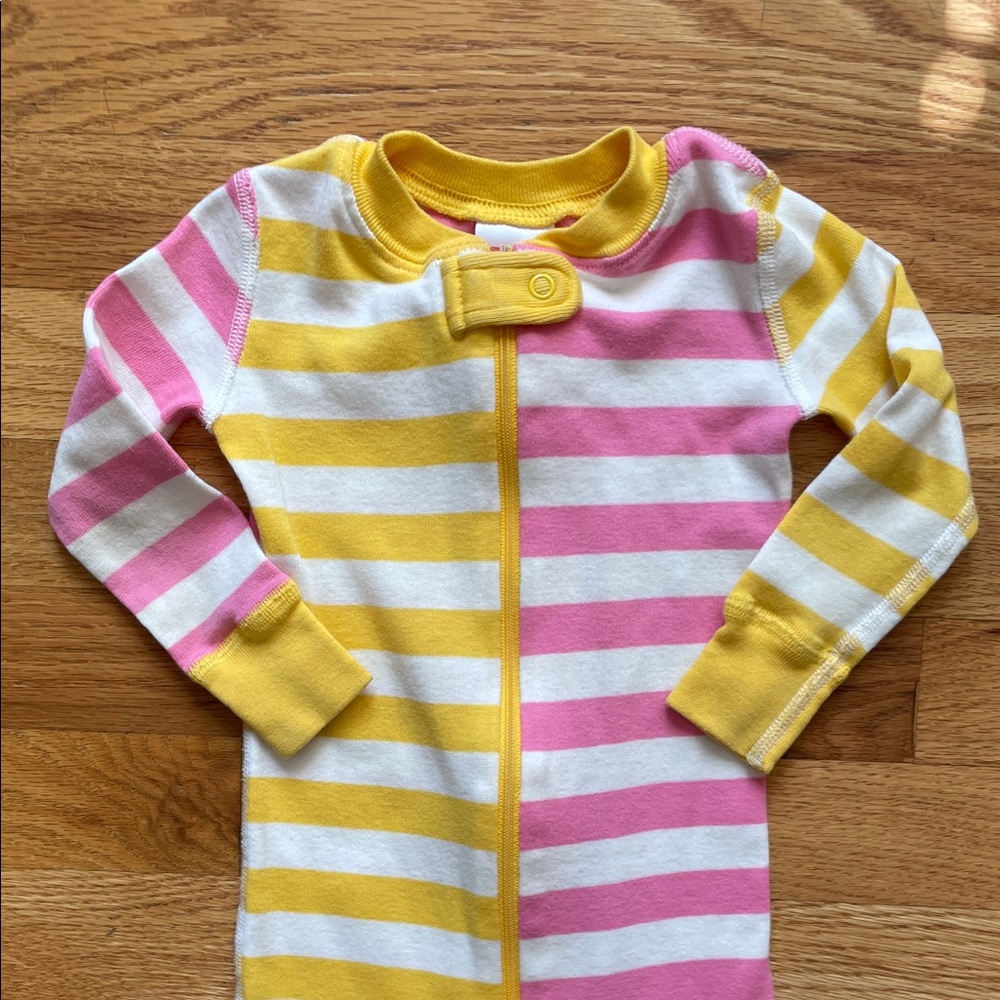 Hanna Andersson - Bold Stripe Long John Zip-Up Sleeper - Picture 2 of 11